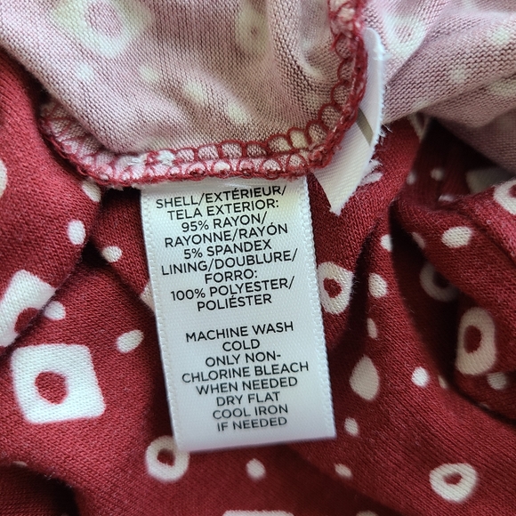 Red/Maroon Loft size medium midi dress - Picture 4 of 6